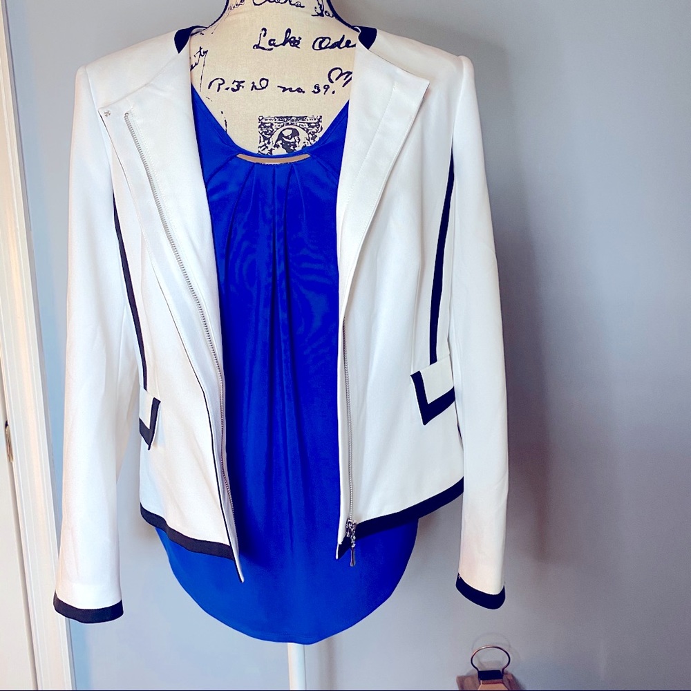 A. U. W Blue Blouse/Top, Size S.